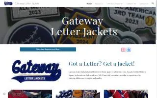 Gateway Letter Jackets website