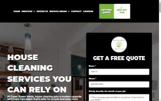 Green Steam Maids LLC website