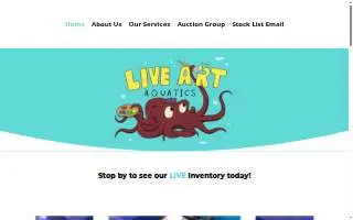 Live Art Aquatics website