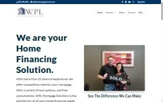 WPL Mortgage Solutions of Independence website