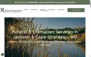 McCombs Funeral Home website