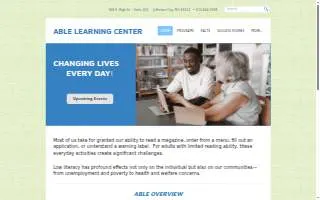 ABLE Learning Center website