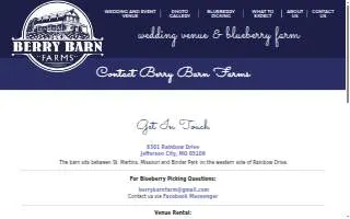 Berry Barn Farms website