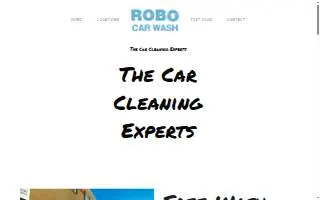 Robo Car Wash website