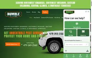 Rumble Pest Solutions of Jefferson City website