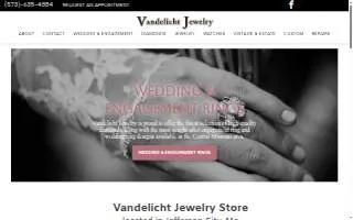 Vandelicht Jewelry website