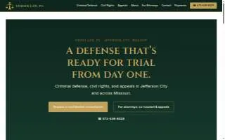 Vindex Law, PC website