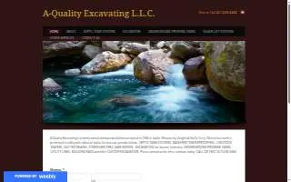 A-Quality Excavating LLC website