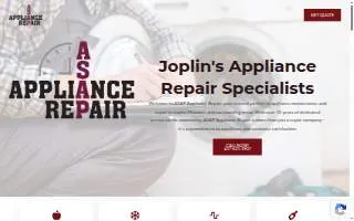 ASAP Appliance Repair of Joplin website