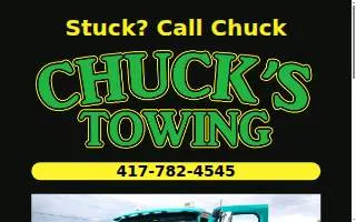 Chuck's Towing of Joplin website