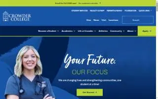 Crowder College Joplin Advanced Training & Workforce Center website