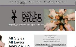 Karen's Dance Studio of Joplin website