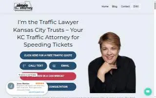 Aimee the Attorney website