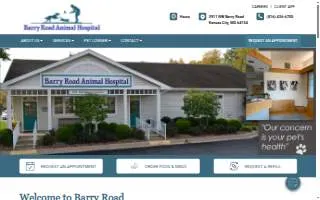 Barry Road Animal Hospital website