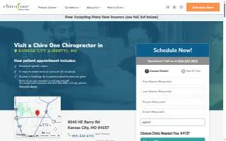 Chiro One Chiropractic & Wellness Center of Liberty website