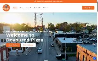 Devoured Pizza website