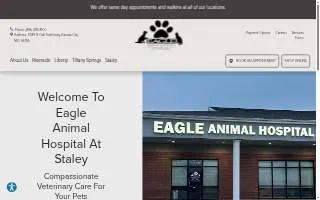 Eagle Animal Hospital at Staley of Kansas City website
