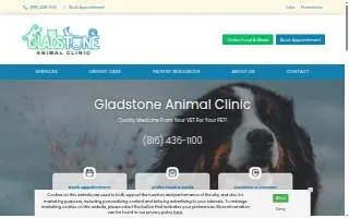 Gladstone Animal Clinic website