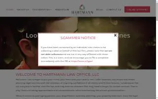 Hartmann Law Office LLC website