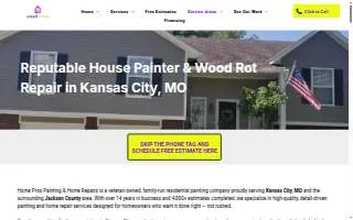 Home Pros Painting And Home Repairs of Kansas City website