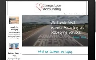 Jenny's Love Accounting of Kansas City website