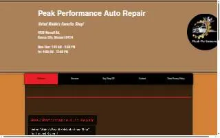 Peak Performance Auto Repair of Kansas City website