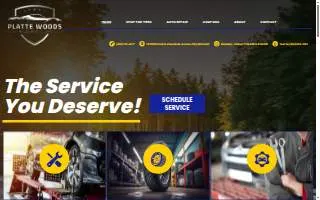 Platte Woods Precision Auto Care website