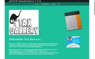 The Tax Gallery website