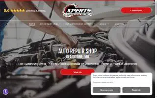 Xperts Auto Center website