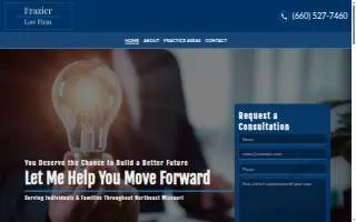 Frazier Law Firm, LLC website