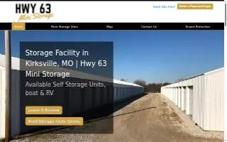 Hwy 63 Mini Storage website