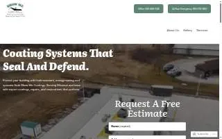 Show Me Coatings website