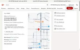 Walgreens Pharmacy of Kirksville website