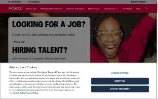 Adecco Staffing of Kirkwood website