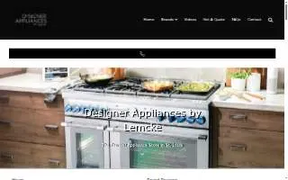 Designer Appliances by Lemcke of Kirkwood website