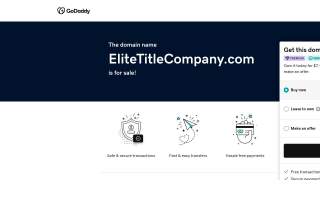 Elite Title Company, LLC of Kirkwood website