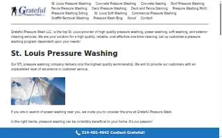 Grateful Pressure Wash website