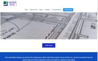 James Surveying Company of Kirkwood website