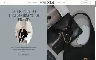 SoSocial Marketing website