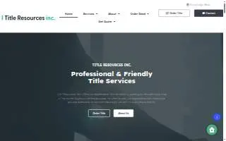 Title Resources Inc. of Kirkwood website