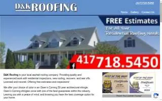 D&K Roofing LLC website