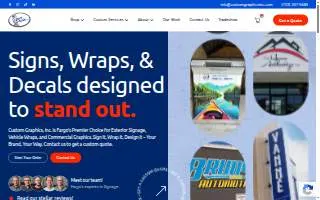 Custom Graphics of Lees Summit website