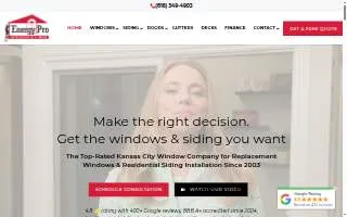 Energy Pro Windows & Siding of Lees Summit website