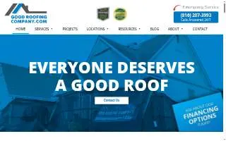 Good Roofing Company website
