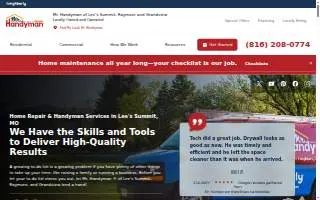 Handyman Service of Lees Summit website