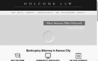 Holcomb Law Office, P.C. of Lees Summit website