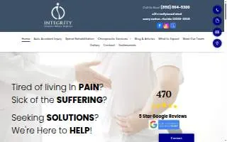 Integrity Chiropractic of Lees Summit website