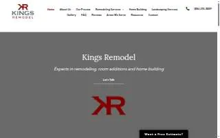 Kings Remodel website