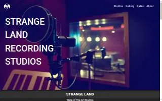 Strange Land Recording Studios website