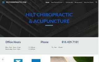 Hilt Chiropractic and Acupuncture website
